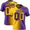 Gradient0300 Custom Purple Yellow-Black Authentic Gradient Fashion Football Jersey
