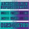 Gradient0305-2 Custom Purple Aqua-Black Authentic Gradient Fashion Football Jersey