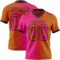 Gradient0308 Custom Texas Orange Hot Pink-Black Authentic Gradient Fashion Football Jersey