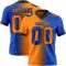 Gradient0311 Custom Thunder Blue Bay Orange-Black Authentic Gradient Fashion Football Jersey