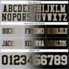 Custom Black Gray-Old Gold Authentic Gradient Fashion Football Jersey