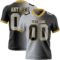 Gradient0316 Custom Black Gray-Old Gold Authentic Gradient Fashion Football Jersey