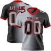 Custom Black Gray-Red Authentic Gradient Fashion Football Jersey
