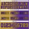 Custom Purple Old Gold-Black Authentic Gradient Fashion Football Jersey