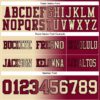 Custom Maroon Cream-Black Authentic Gradient Fashion Football Jersey