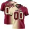 Gradient0325 Custom Maroon Cream-Black Authentic Gradient Fashion Football Jersey