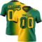 Gradient0328 Custom Kelly Green Yellow-Black Authentic Gradient Fashion Football Jersey