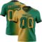 Gradient0330 Custom Kelly Green Old Gold-Black Authentic Gradient Fashion Football Jersey