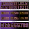 Custom Black Purple-Gold Authentic Gradient Fashion Football Jersey