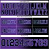 Custom Black Purple-Light Blue Authentic Gradient Fashion Football Jersey