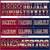 Custom Navy Vintage USA Flag Maroon-Cream Authentic Gradient Fashion Football Jersey