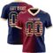 Gradient0371 Custom Navy Vintage USA Flag Maroon-Cream Authentic Gradient Fashion Football Jersey