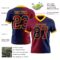 Gradient0372-1 Custom Navy Maroon-Gold Authentic Gradient Fashion Football Jersey
