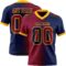 Gradient0372 Custom Navy Maroon-Gold Authentic Gradient Fashion Football Jersey