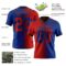 Gradient0379-1 Custom Royal Red-Black Authentic Gradient Fashion Football Jersey