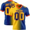 Custom Royal Yellow-Orange Authentic Gradient Fashion Football Jersey