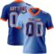 Gradient0383 Custom Royal Light Blue-Orange Authentic Gradient Fashion Football Jersey