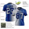 Custom Royal Gray-Black Authentic Gradient Fashion Football Jersey