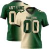 Custom Green Cream-Black Authentic Gradient Fashion Football Jersey