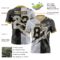 Gradient0711-2 Custom Black Gray-Old Gold Authentic Gradient Fashion Scratch Football Jersey