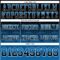 Gradient0733-3 Custom Black Blue-White Authentic Gradient Square Shape Flag Football Jersey