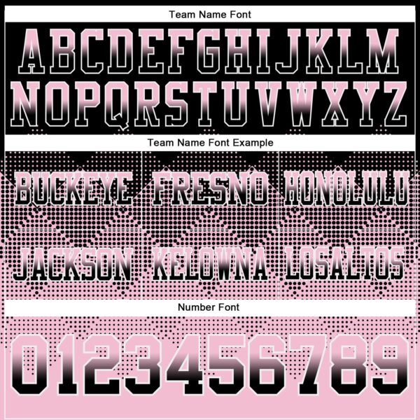 Custom Black Light Pink-White Authentic Gradient Square Shape Flag Football Jersey