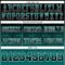Gradient0741-3 Custom Black Teal-White Authentic Gradient Square Shape Flag Football Jersey