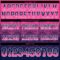 Gradient0753-3 Custom Pink Navy-White Authentic Gradient Square Shape Flag Football Jersey