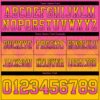 Gradient0756-3 Custom Pink Yellow-Black Authentic Gradient Square Shape Flag Football Jersey