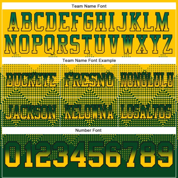 Custom Yellow Green-Black Authentic Gradient Square Shape Flag Football Jersey