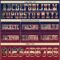 Custom Navy Vintage USA Flag Crimson-Cream Authentic Gradient Square Shape Flag Football Jersey
