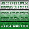 Gradient0811-3 Custom White Grass Green-Black Authentic Gradient Square Shape Flag Football Jersey