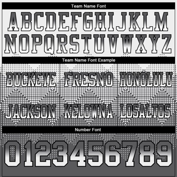 Custom White Steel Gray-Black Authentic Gradient Square Shape Flag Football Jersey