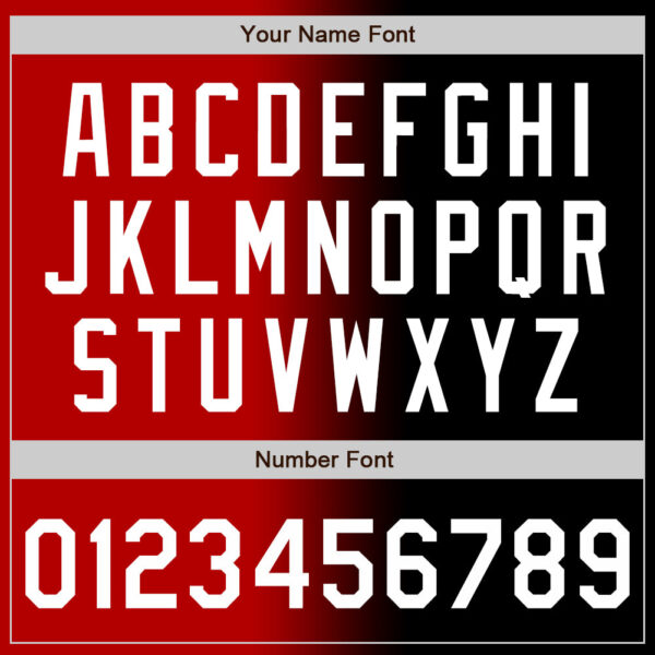 Custom Black White-Red Authentic Gradient Fashion Baseball Jersey