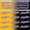 Custom Black Purple Gold-White Authentic Gradient Fashion Baseball Jersey