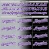 Custom Black Purple Gray-White Authentic Gradient Fashion Baseball Jersey