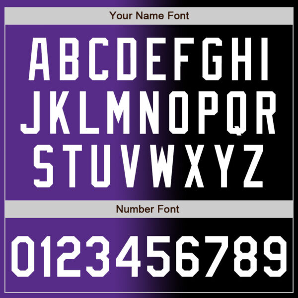 Custom Black White-Purple Authentic Gradient Fashion Baseball Jersey