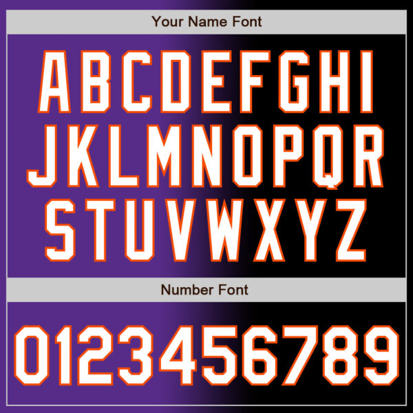 Custom Black White Purple-Orange Authentic Gradient Fashion Baseball Jersey