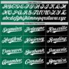 Custom Black White-Kelly Green Authentic Gradient Fashion Baseball Jersey