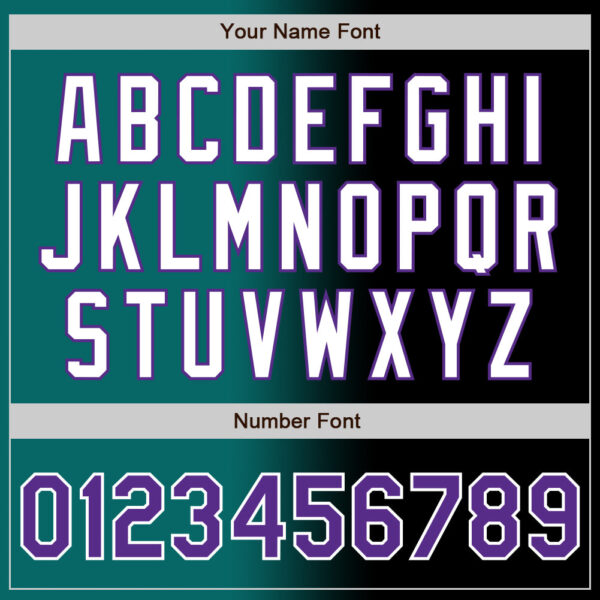 Custom Black Purple Teal-White Authentic Gradient Fashion Baseball Jersey