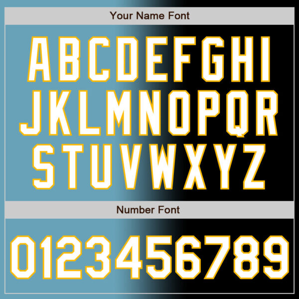 Custom Black White Shadow Blue-Gold Authentic Gradient Fashion Baseball Jersey