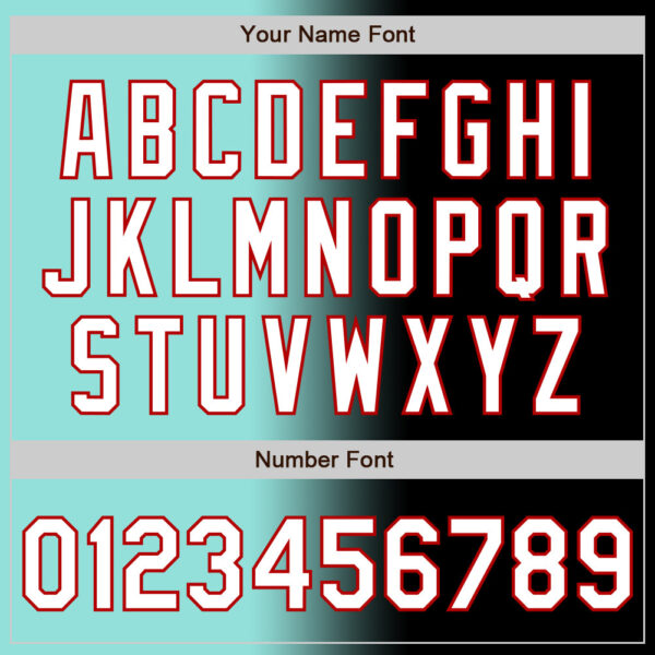 Custom Black White Ice Blue-Red Authentic Gradient Fashion Baseball Jersey