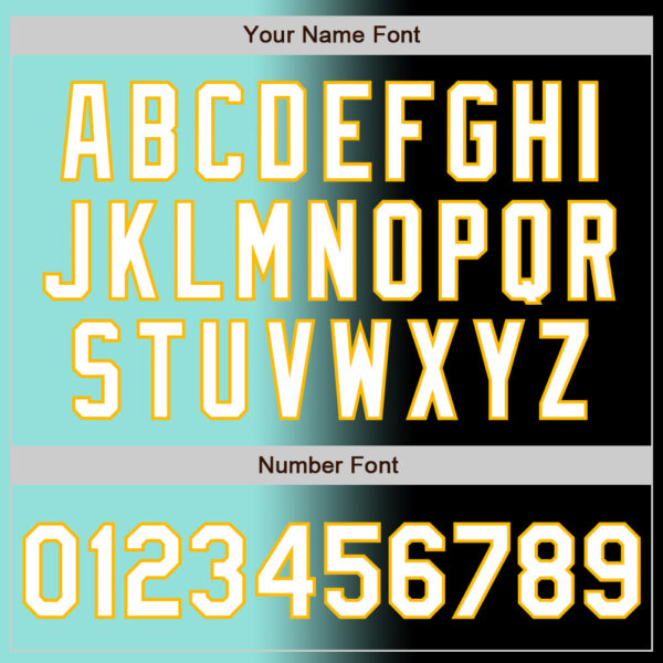 Custom Black White Ice Blue-Gold Authentic Gradient Fashion Baseball Jersey