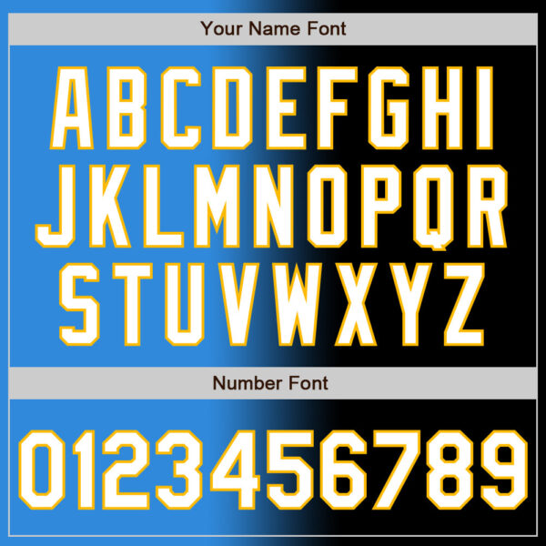 Custom Black White Electric Blue-Gold Authentic Gradient Fashion Baseball Jersey