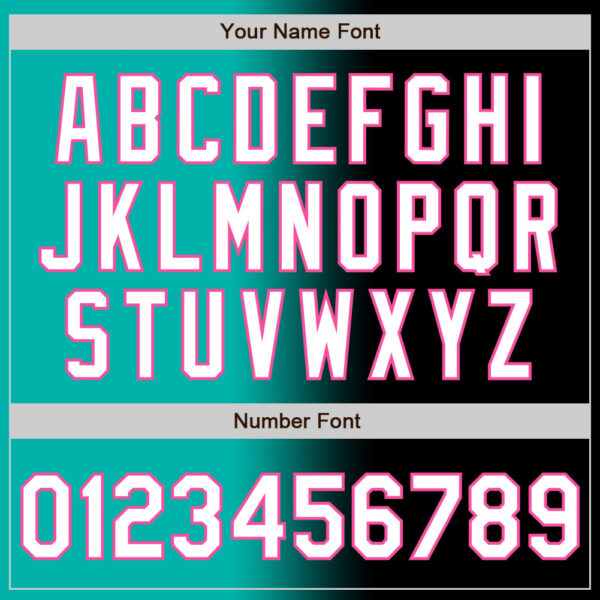 Custom Black White Aqua-Pink Authentic Gradient Fashion Baseball Jersey