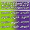 Custom Purple White Neon Green-Black Authentic Gradient Fashion Baseball Jersey