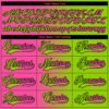 Custom Neon Green Pink-Black Gradient Fashion Hockey Lace Neck Jersey