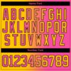 Custom Yellow Pink-Black Gradient Fashion Hockey Lace Neck Jersey