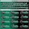 Custom Black Kelly Green-White Gradient Fashion Hockey Lace Neck Jersey