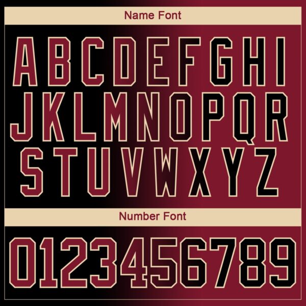 Custom Black Crimson-City Cream Gradient Fashion Hockey Lace Neck Jersey